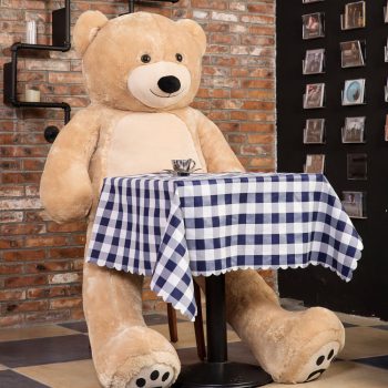 Daney teddy bear 6foot light brown 003