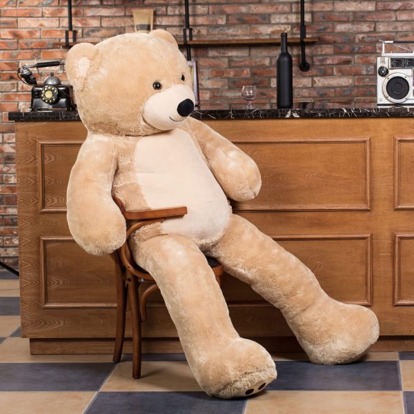 Daney teddy bear 6foot light brown 007