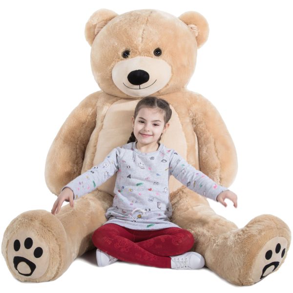 Daney teddy bear 6foot light brown 019