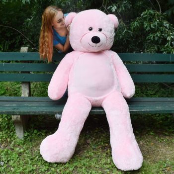 Daney teddy bear 6foot pink 003
