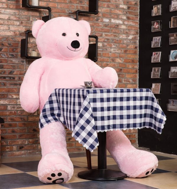 Daney teddy bear 6foot pink 004