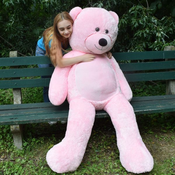 Giant Teddy Bear Big Teddy Bear 72 Inches Pink - Image 23
