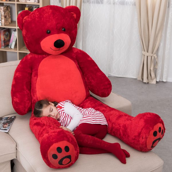 Giant Teddy Bear Big Teddy Bear 72 Inches Red - Image 2