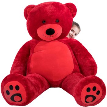 Daney teddy bear 6foot red 002