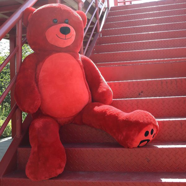 Giant Teddy Bear Big Teddy Bear 72 Inches Red - Image 6