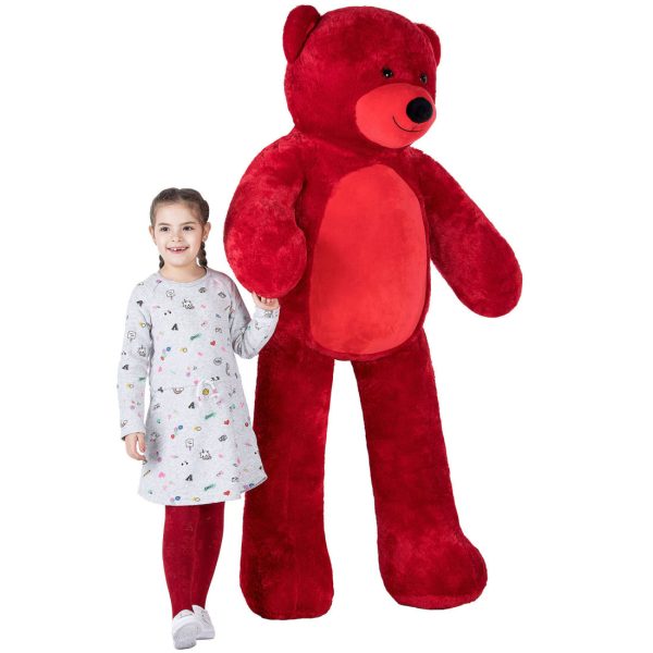 Giant Teddy Bear Big Teddy Bear 72 Inches Red - Image 7