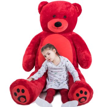 Daney teddy bear 6foot red 008