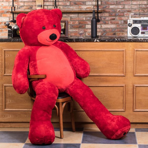 Giant Teddy Bear Big Teddy Bear 72 Inches Red - Image 10