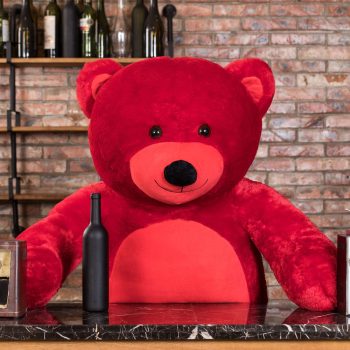 Daney teddy bear 6foot red 012