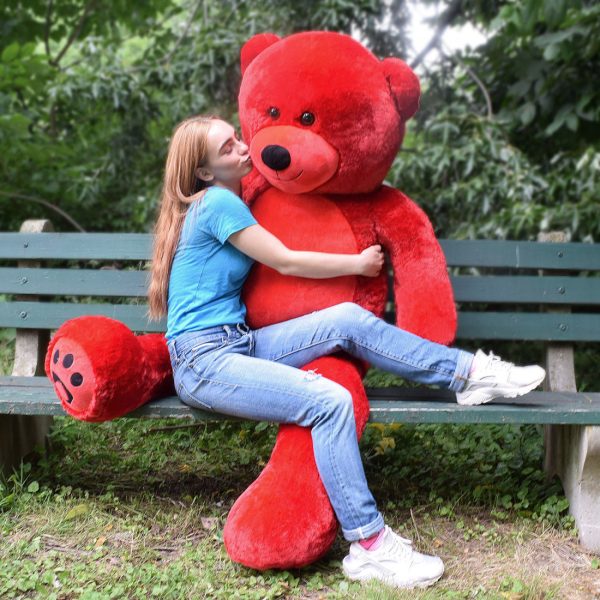Giant Teddy Bear Big Teddy Bear 72 Inches Red - Image 20