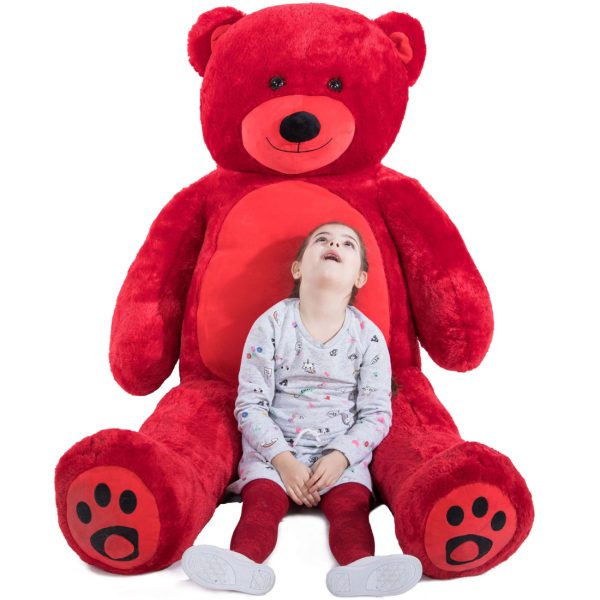 Daney teddy bear 6foot red 023