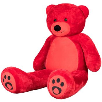 Daney teddy bear 6foot red 025