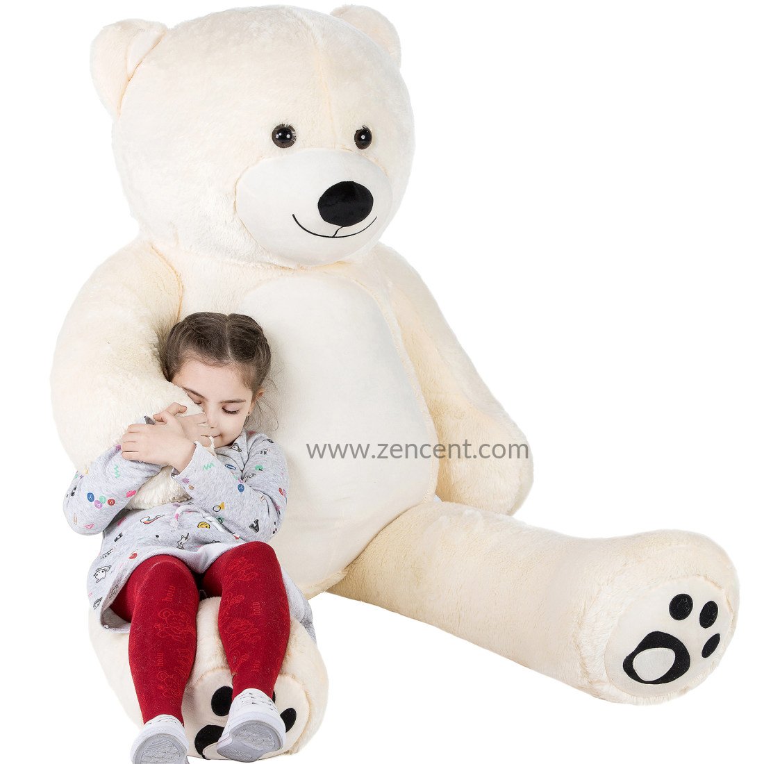 giant teddy bear white