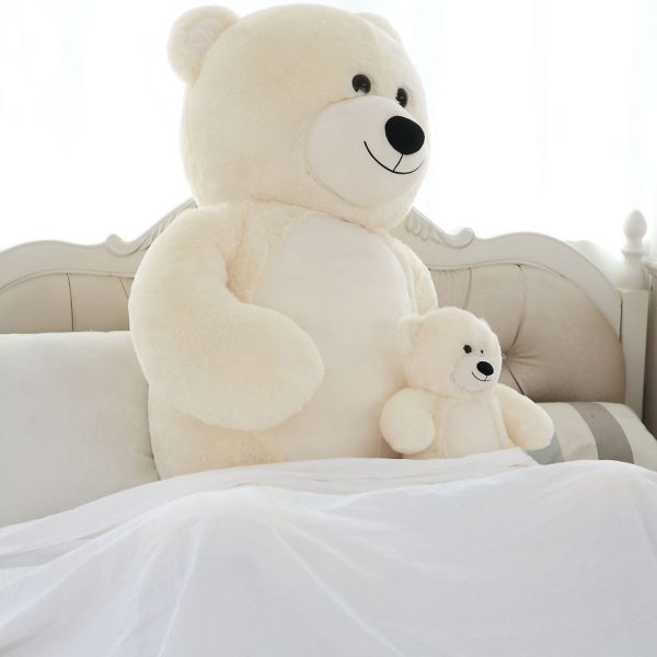 Giant Teddy Bear Big Teddy Bear 72 Inches Ivory White - Image 10