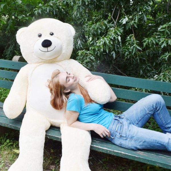 Giant Teddy Bear Big Teddy Bear 72 Inches Ivory White - Image 28