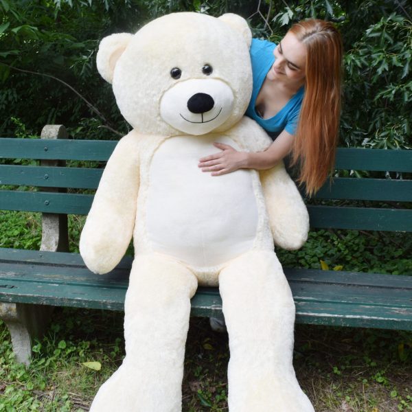 Giant Teddy Bear Big Teddy Bear 72 Inches Ivory White - Image 30