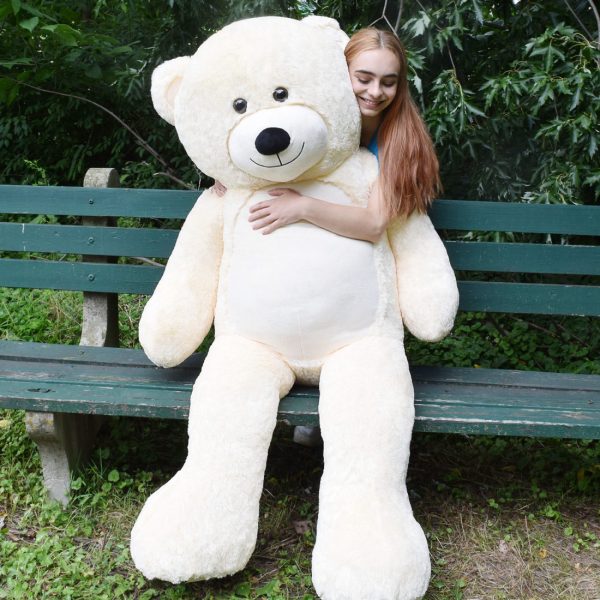 Giant Teddy Bear Big Teddy Bear 72 Inches Ivory White - Image 32