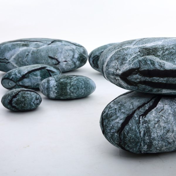 Rock Pillows Stone Cushions Pebble Pillow Throws Home Interior Design Art Decor Pillows Faux Rocks 7 Pieces - Image 3
