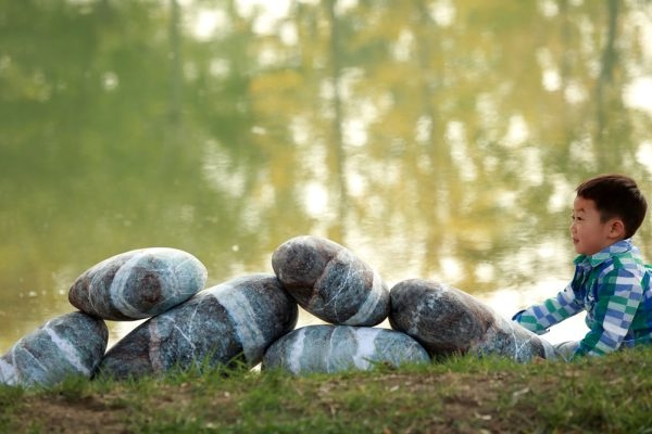 Living Pebble Floor Pillows Rock Pillows - Image 5