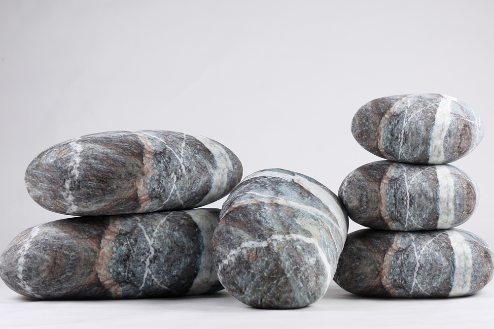 Light gary rock pillows , home decorative stuffed pebble stone pillows 6PCS  – MXDEALS home pillow shop (U.S.)