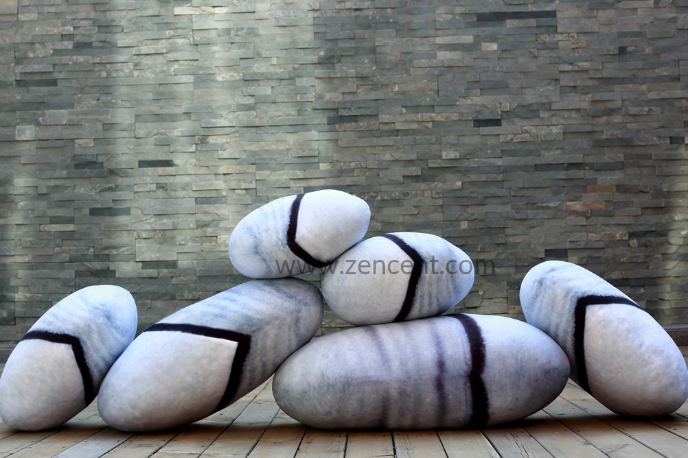 Living Pebble Pillows Floor Cushions 