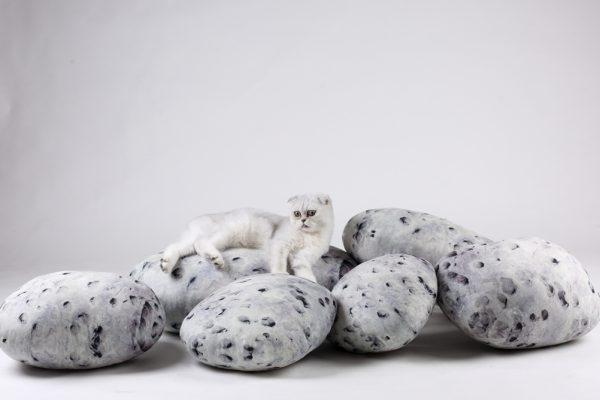 Living Pebble Pillows Floor Stone Cushions - Image 5