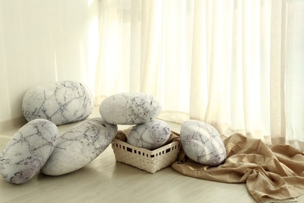 Pebble Pillows Decorative Rock Cushions - Image 3