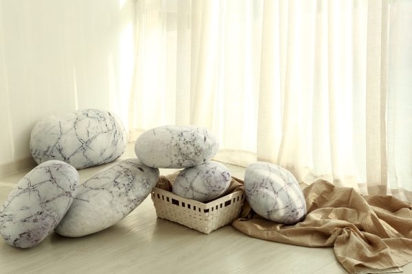 pebble cushions rock pillows 9038 02