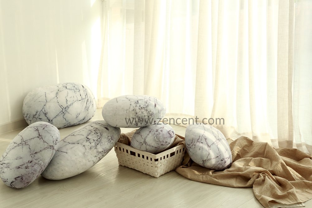 Pebble Pillows Decorative Rock Cushions 