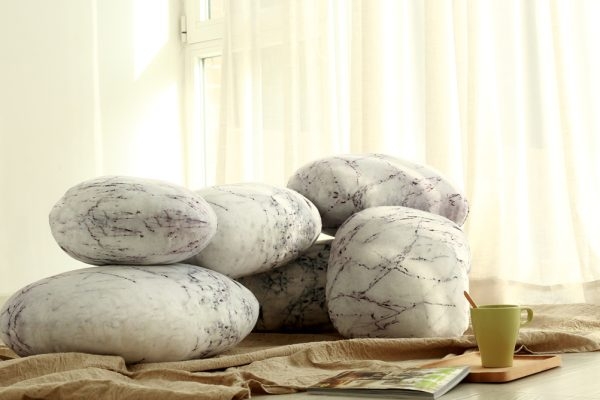 Pebble Pillows Decorative Rock Cushions - Image 4