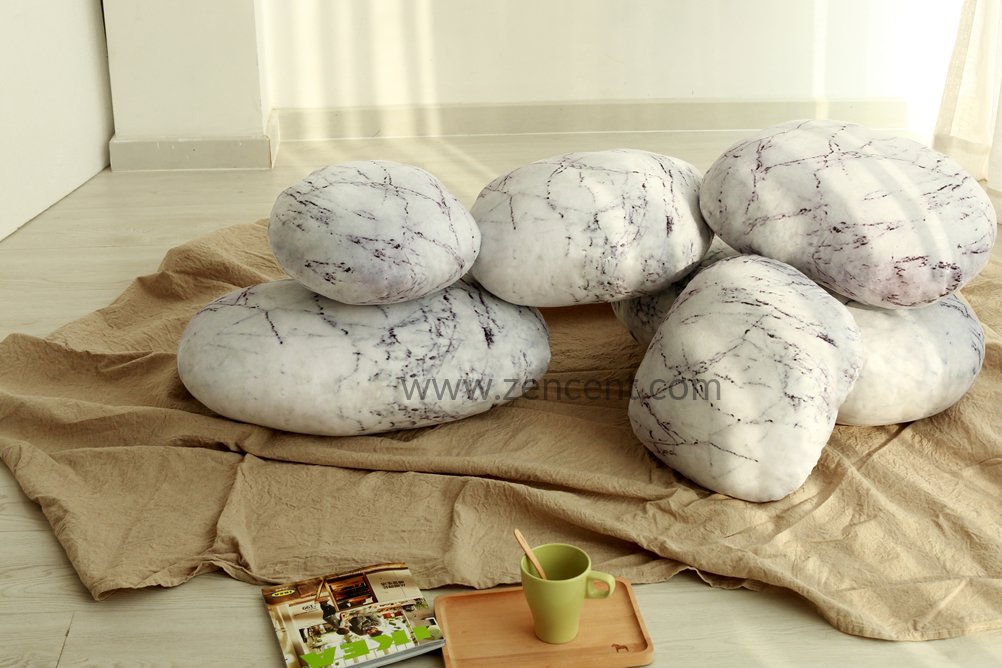 Pebble Pillows Decorative Rock Cushions 