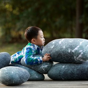 Pebble Stone Pillows Floor Rock Cushions 