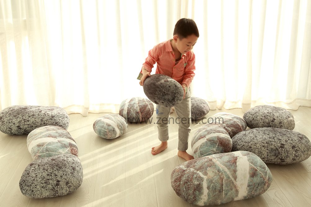 Decorative Pebble Pillows Floor Cushions 