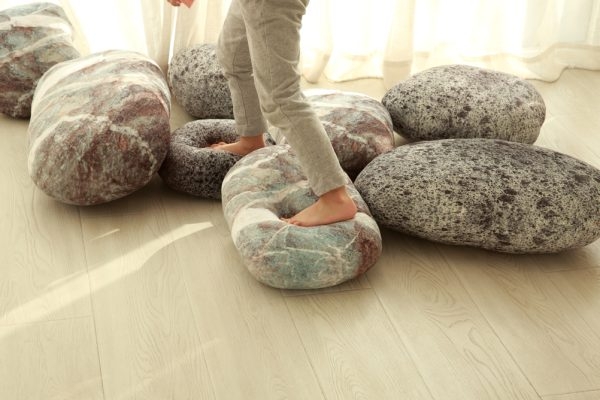 Decorative Pebble Pillows Floor Cushions - Image 7