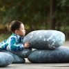 Decorative Pebble Pillows Floor Cushions