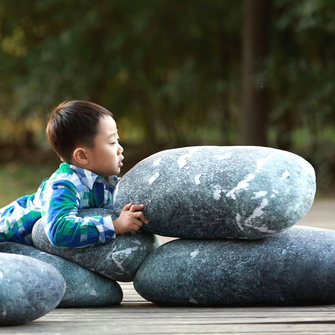 Rock Pebble Pillow 