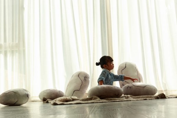 Pebble-shaped Floor Cushions Rock Pillows - Image 4