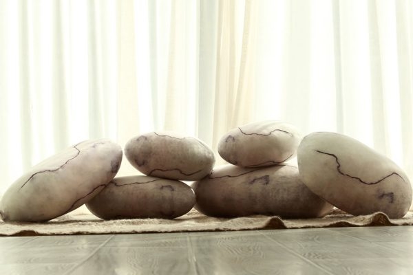 Pebble-shaped Floor Cushions Rock Pillows - Image 2