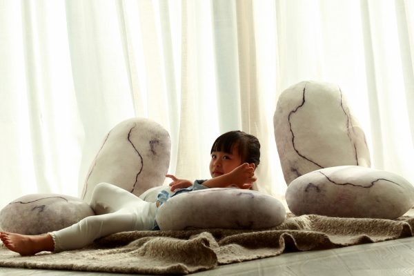 Pebble-shaped Floor Cushions Rock Pillows - Image 7