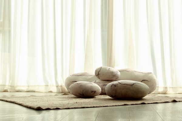 Pebble-shaped Floor Cushions Rock Pillows - Image 8