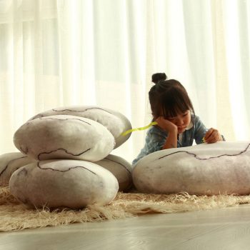 Pebble-shaped Floor Cushions Rock Pillows