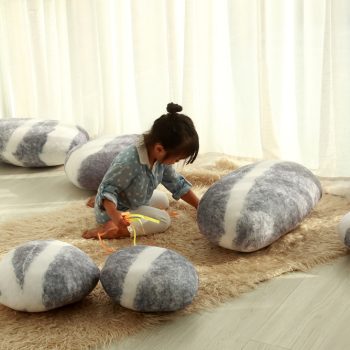 pebble cushions rock pillows 9041 05