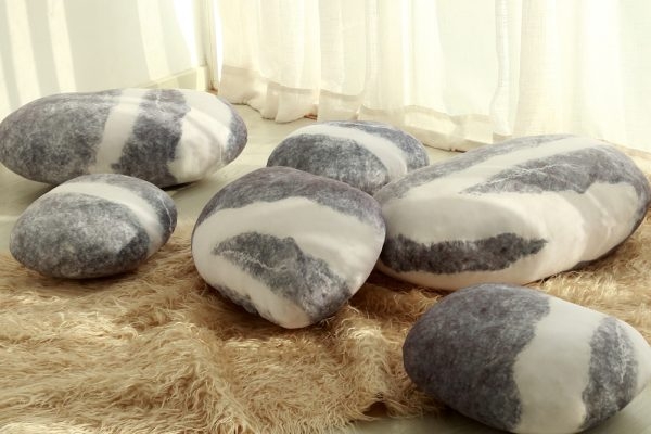 Pebble Stone Pillows Livingstones Pillows - Image 3