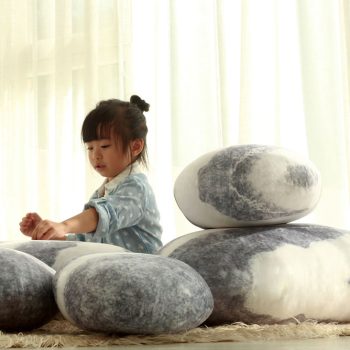 Pebble Pillows Decorative Rock Cushions 