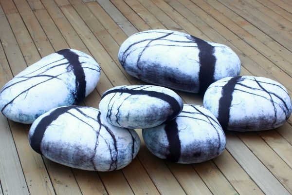 pebble cushions rock pillows 9042 08