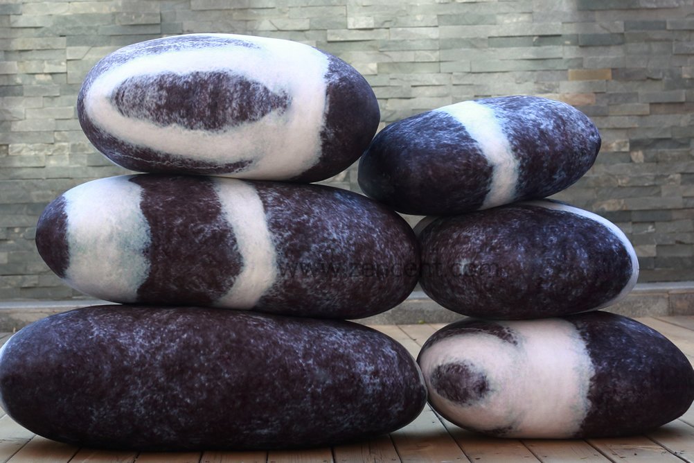 Pebble Cushions Floor Living Stone Cushions ZenCent