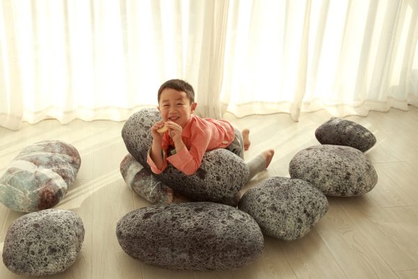 Floor Pillow Pebble Cushions Rock Cushions - Image 5
