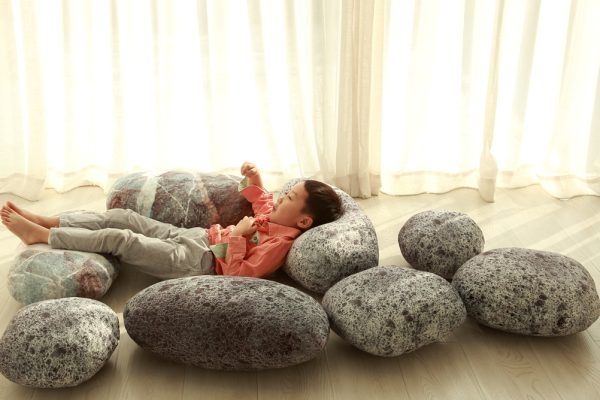 Floor Pillow Pebble Cushions Rock Cushions - Image 9